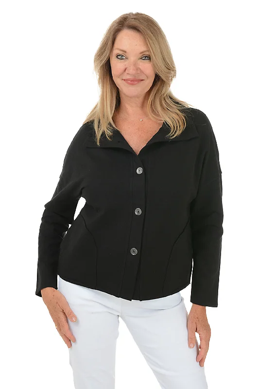 French Terry Curved Pocket Jacket Earthy Women's 