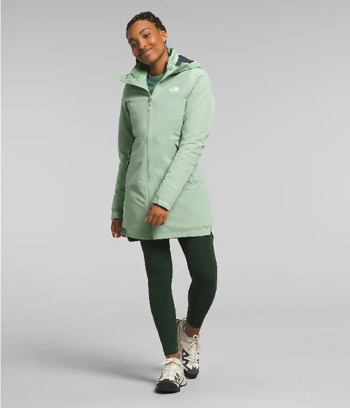 The North Face ThermoBall Eco NF0A5GBNI0G Triclimate Parka Women's Green SGN739 Refined Women's Velvet