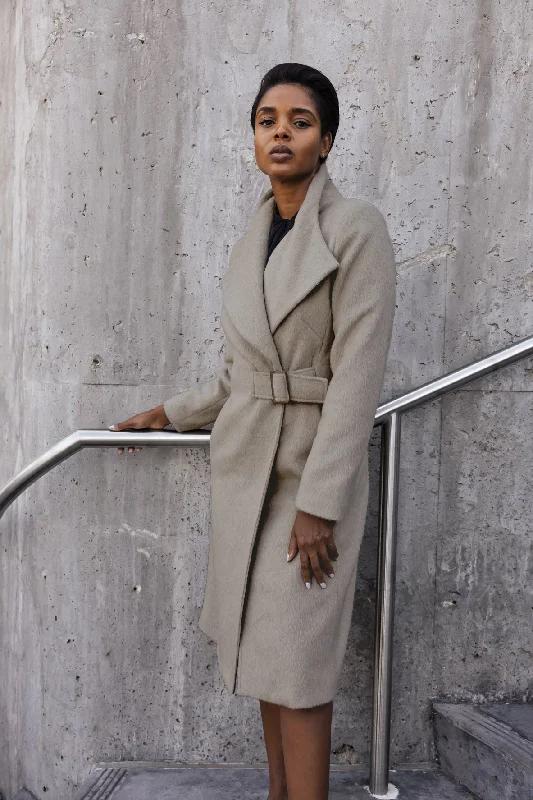 COACH COAT · moon dust Elegant Women's 