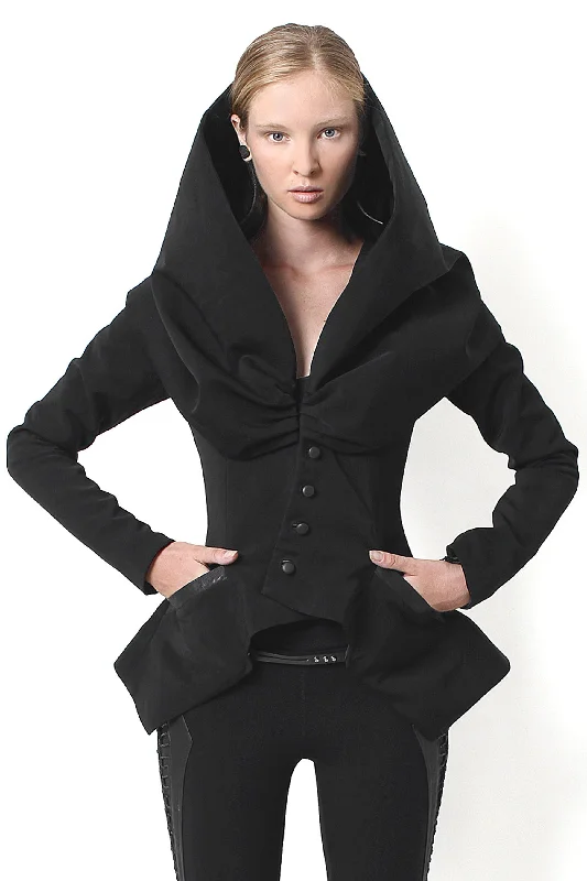 Bon Femme Peplum Jacket Trendy Women's Oversized