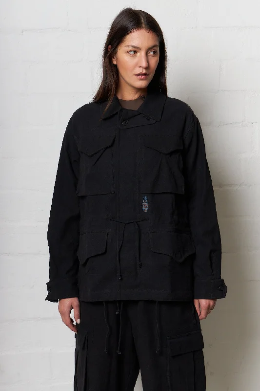 Peace Jacket Iron Black Slub Athletic Women's 