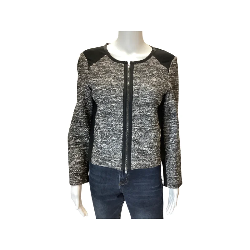 Eileen Fisher Black White Jacket Size S Confident Women's Power