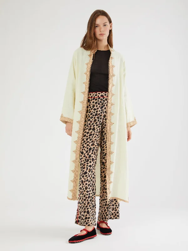 Moroccan linen coat Dynamic Women's Moto
