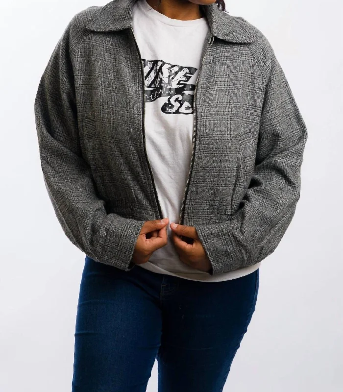 Daniel Bomber Jacket In Black French