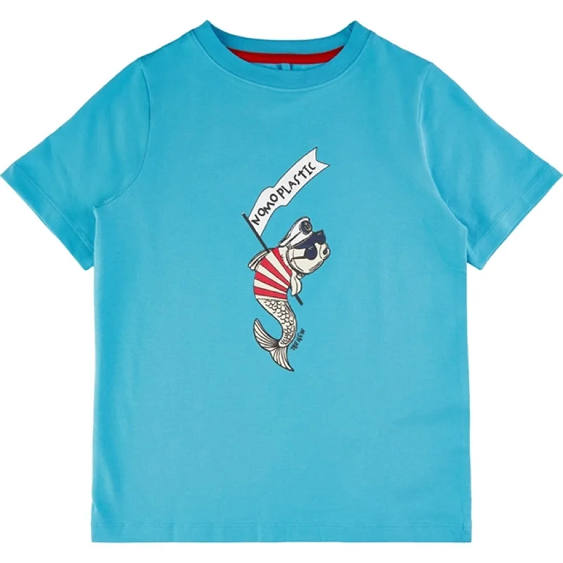 THE NEW Blue Mist Gilbert T-shirt Polished Women's Silk
