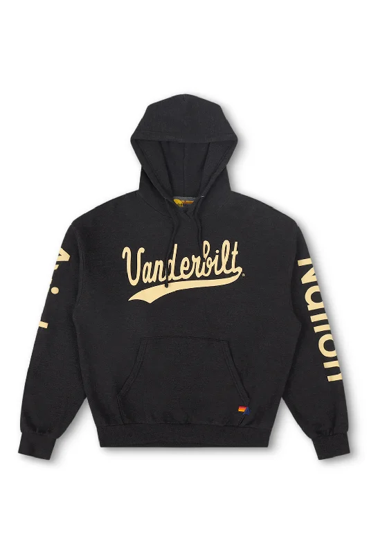 VANDERBILT LOGO PULLOVER HOODIE RELAXED - BLACK Compression
