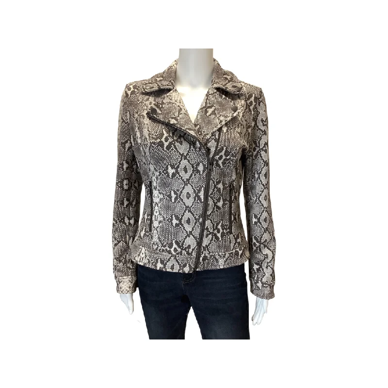 Liverpool Brown Snakeskin Pattern Jacket Size XS Vacation