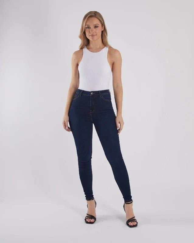 Jessica HR Skinny Denim Blue Casual Women's Japanese 