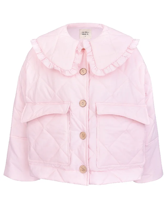 Darcy Frill Jacket - Pink Edgy Women's Punk