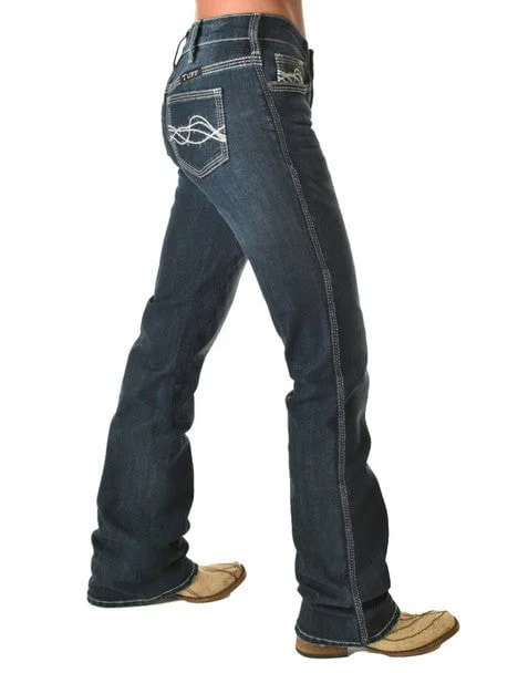 Cowgirl Tuff Womens Another Level Medium Wash Cotton Blend Jeans purpose