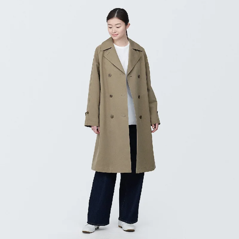 Water Repellent Trench Coat Traditional Women's 