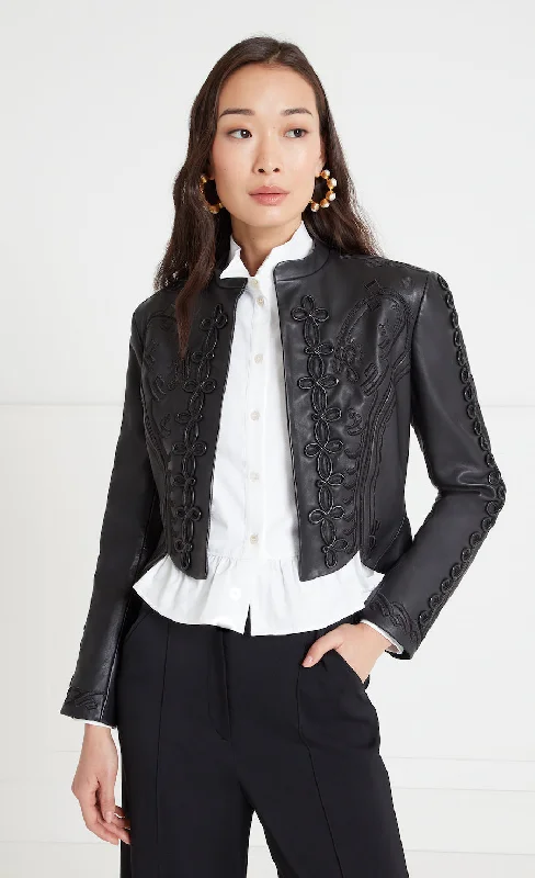 Salerno Leather Jacket - Black Rugged Women's Outdoor 