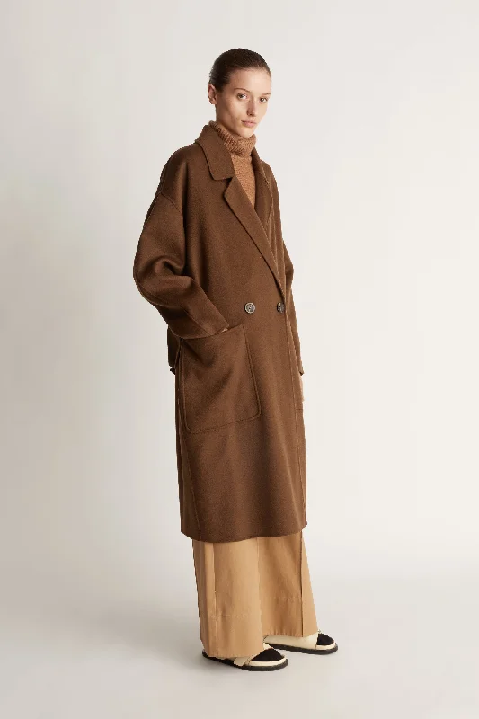 Florentine Cocoon Coat Casual Women's Japanese 
