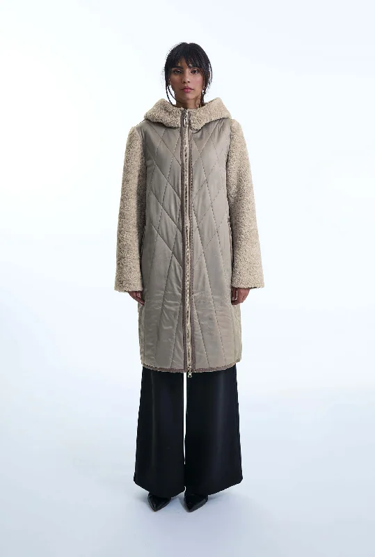 Diamond Pattern Coat Sporty Women's Tennis