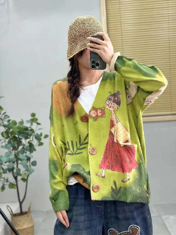 Women's Warm Hugs in Doll Style Cardigans Bold Women's Statement