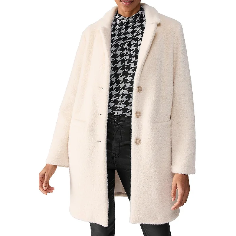 Womens Faux Fur Long Sleeve Faux Fur Coat Rugged Women's Outdoor 