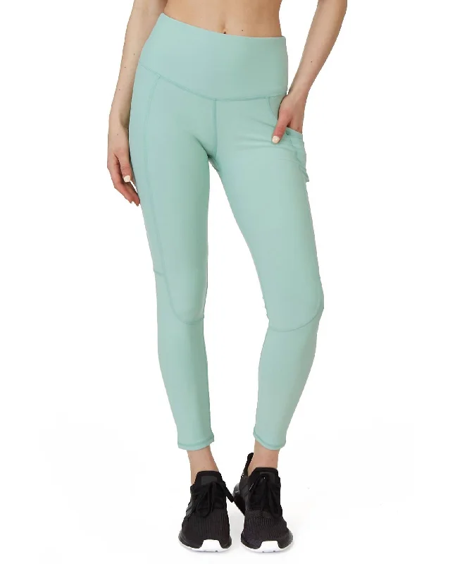 Becky Ankle Legging With Pockets In Pistachio Bold Women's Animal Print