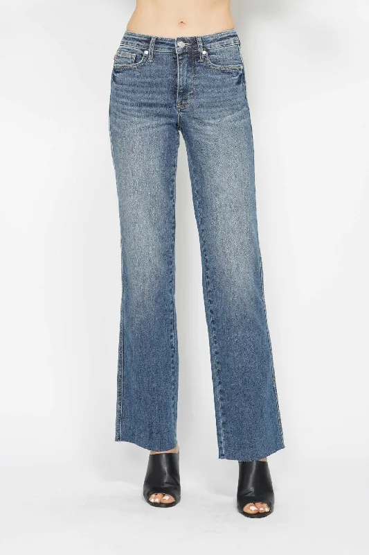 Judy Blue Full Size Tummy Control Straight Jeans Traditional Women's 