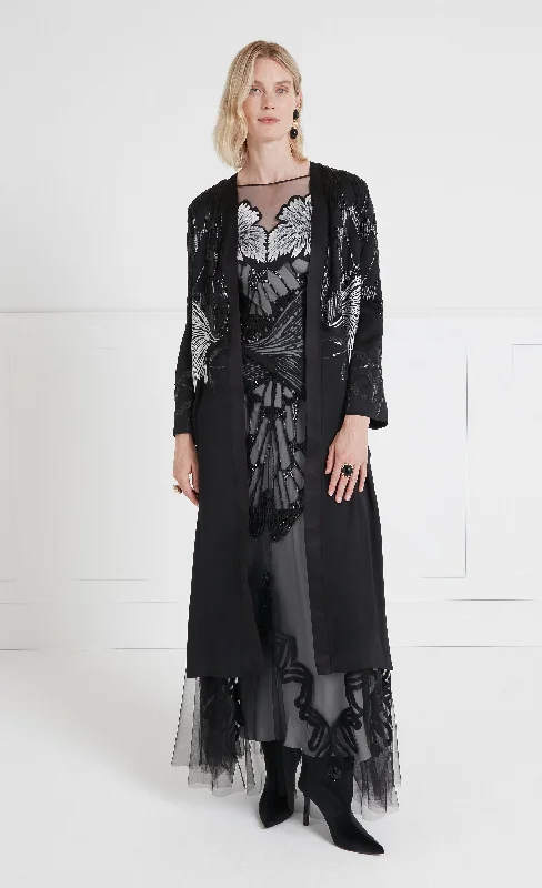 Inez Coat - Black Tough Women's Military - inspired
