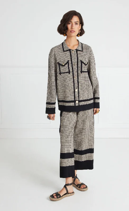 Orelie Knit Jacket - Black Mix Confident Women's High - fashion