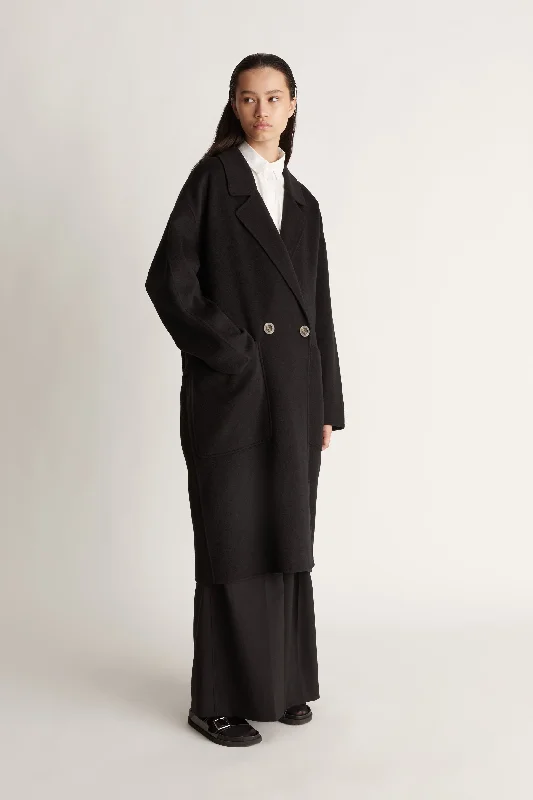 Florentine Cashmere Cocoon Coat Practical Women's Quick - dry