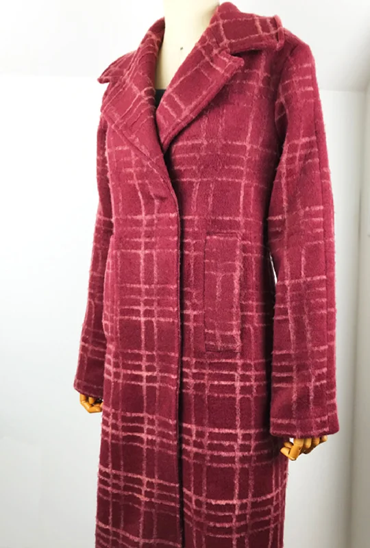URBAN TRENCH · flocked Italian fabric Unique Women's Upcycled