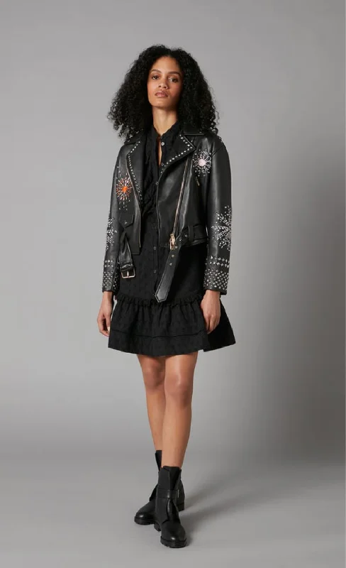 Rebel Leather Jacket - Black Streetwear Style for 