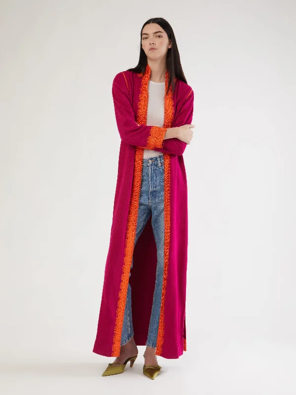 Moroccan long cashmere robe Cozy Women's Winter