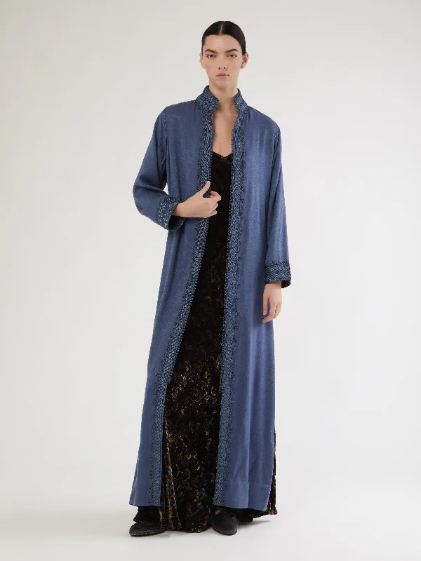 Moroccan long cashmere robe Preppy Women's College