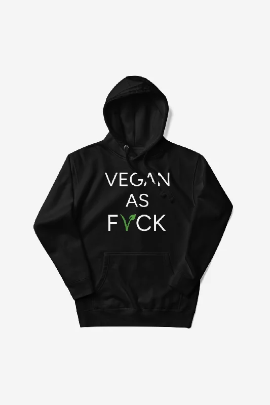 Vegan as Fvck Unisex Premium Hoodie Casual Women's Loose - fitting
