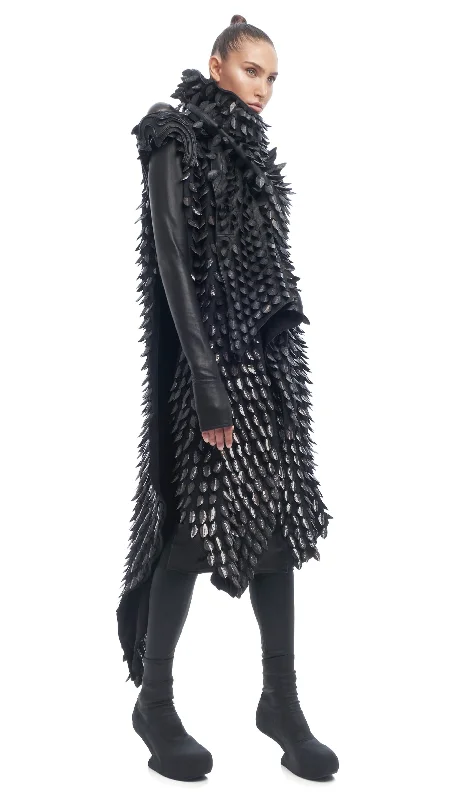 ARCIS - WOMEN'S LONG METAL CAPE Classic Women's Tweed