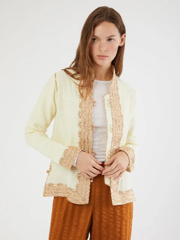 Moroccan linen jacket Modern Women's 