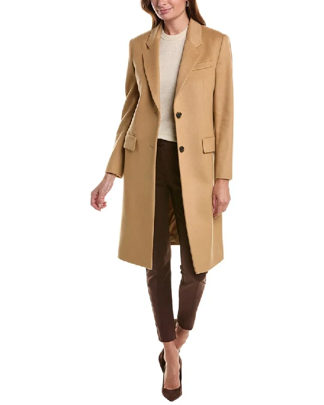 BOSS Hugo Boss Catara Wool & Cashmere-Blend Coat Sleek Women's 