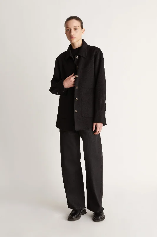 Florentine Cashmere Shirt Jacket Refined Women's Hand - crafted