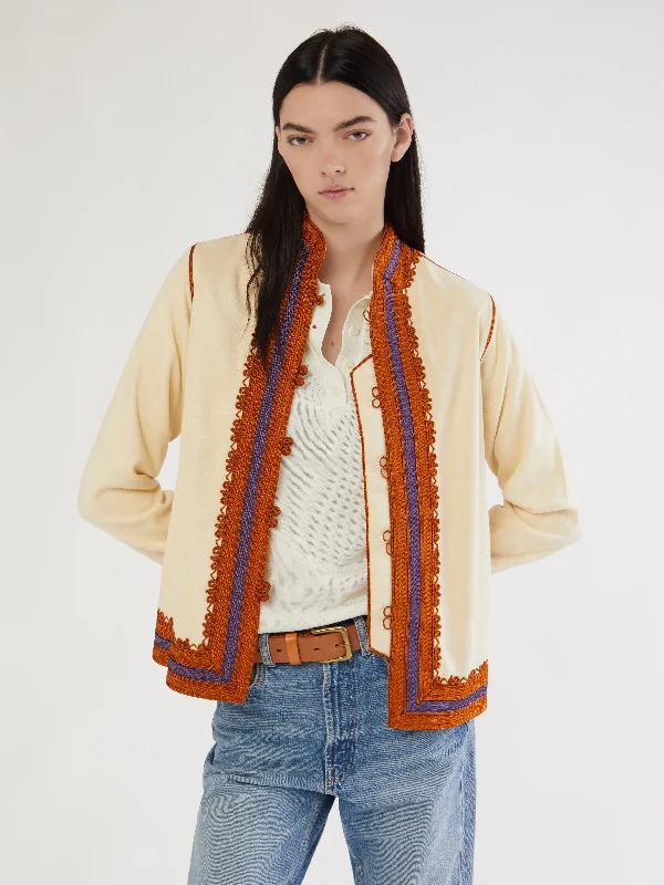 Moroccan cashmere jacket Tough Women's Military - inspired