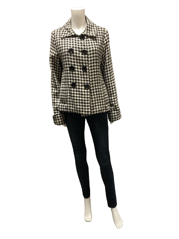Brownie New York Houndstooth Jacket Size: M Bohemian Women's Free