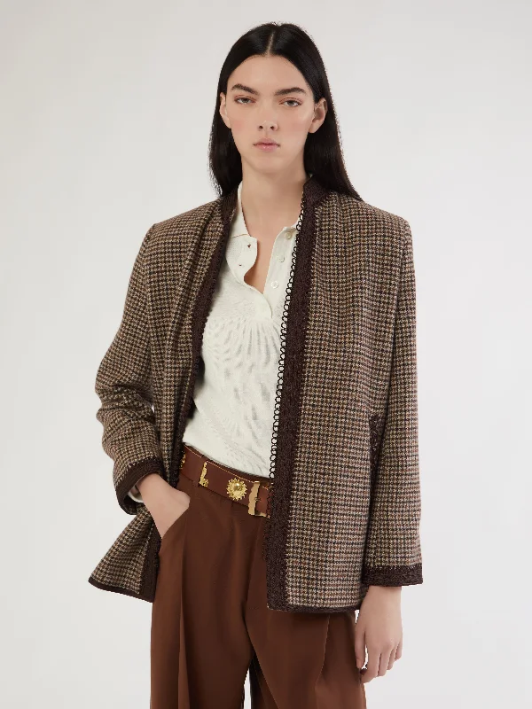 Moroccan wool blazer Monochromatic Office Style