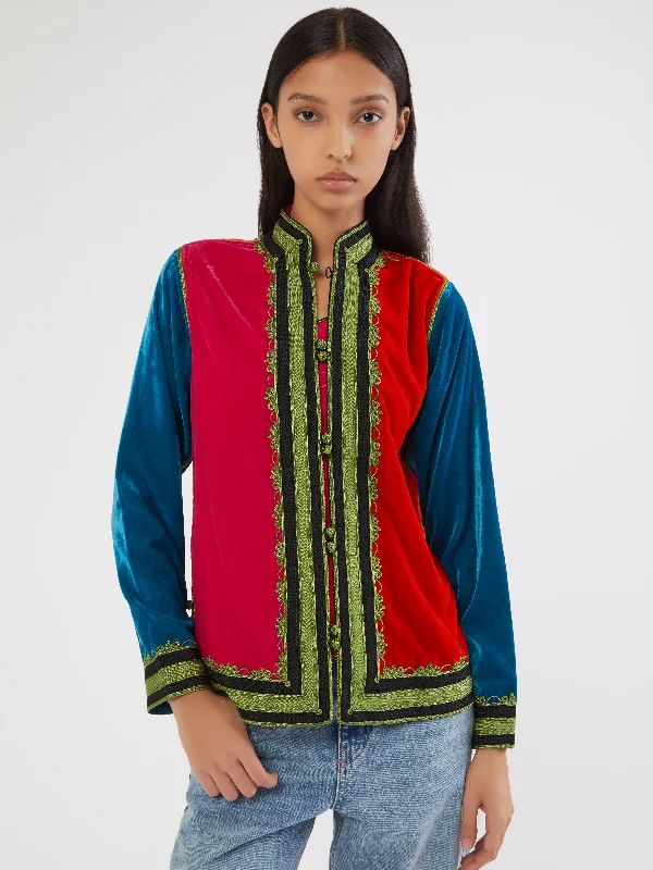 Moroccan velvet jacket British Gentlewoman Style