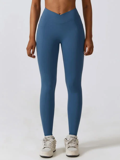 Wide Waistband Active Leggings Street