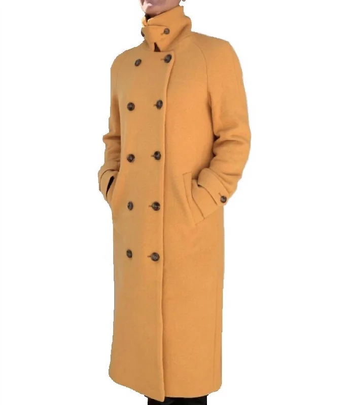 Julia Long Coat In Sonne Gold Refined Women's Classic 