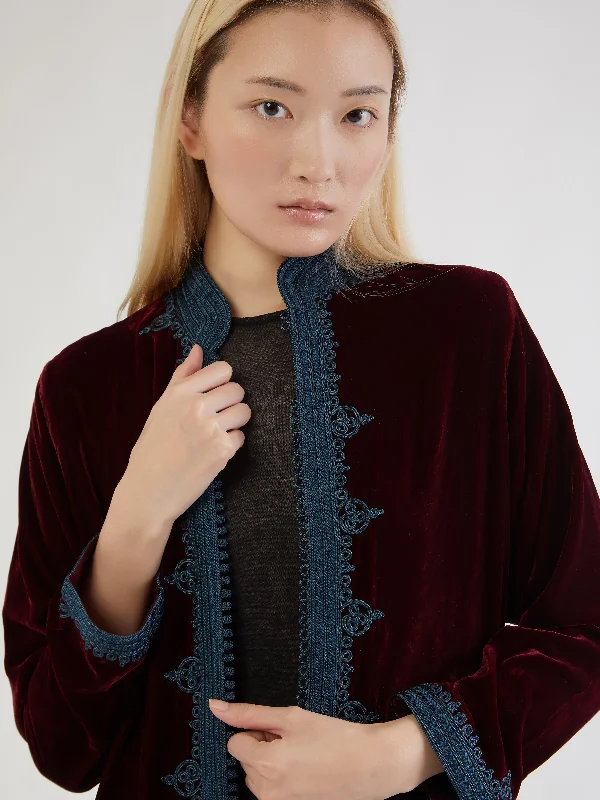 Moroccan velvet coat Youthful Women's Pop