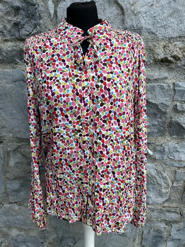 Colourful spotty blouse uk 12 Elegant Women's 