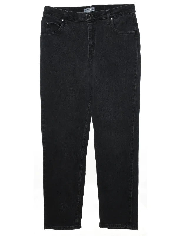 Black Lee Tapered Jeans - W32 L30 Country