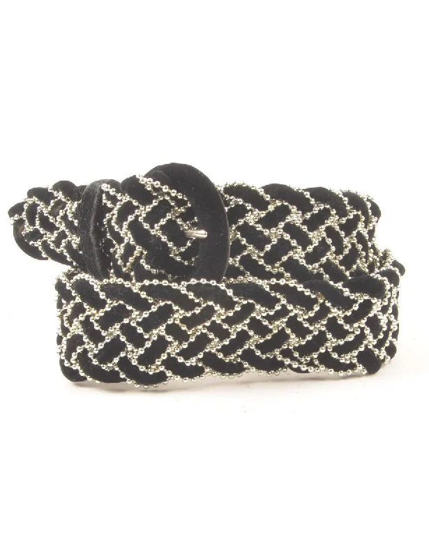 Beaded Fashion Belt - M Trendy Women's Oversized
