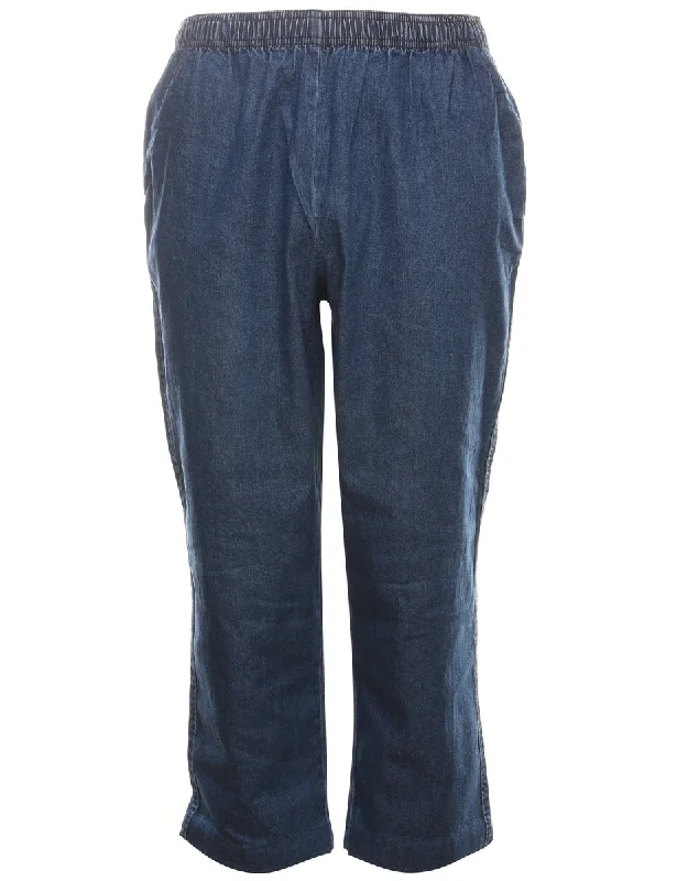 Medium Wash Denim Trousers - W32 L25 Contemporary 