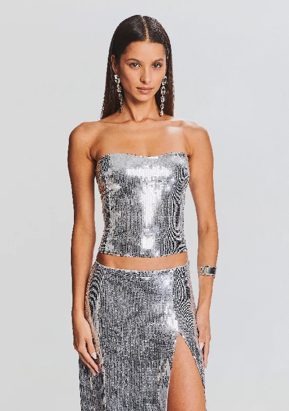 Oren Sequin Bustier Stylish Women's Tropical 
