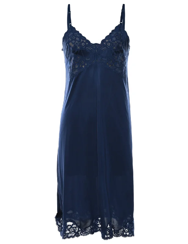Navy Lace Slip - S Cozy Women's Sherpa - lined