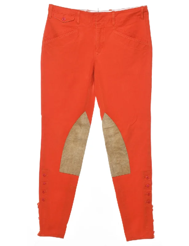 Ralph Lauren Red Chinos - W28 L26 Stylish Women's Neon