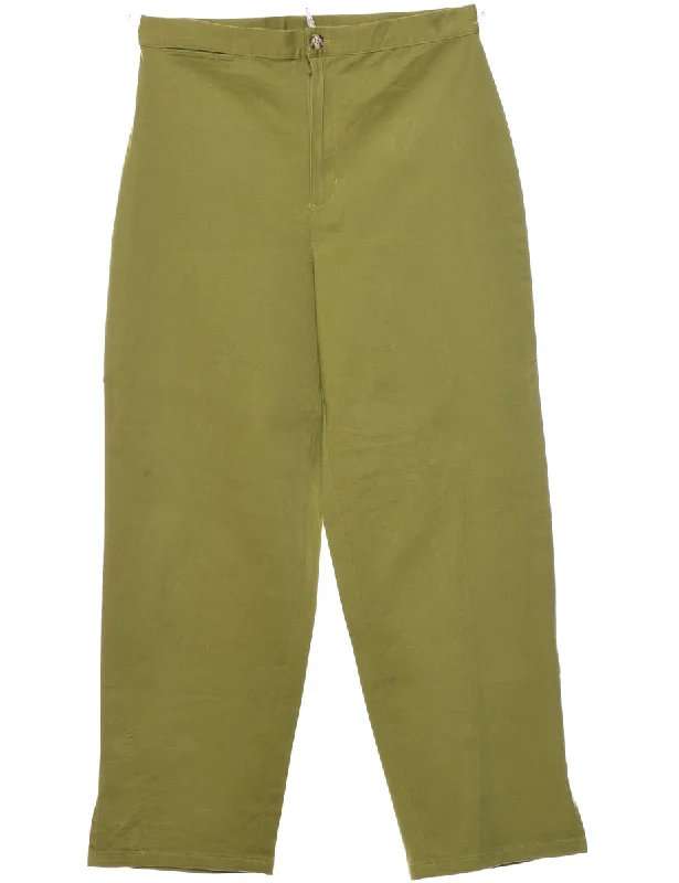 Green Trousers - W28 L25 Women